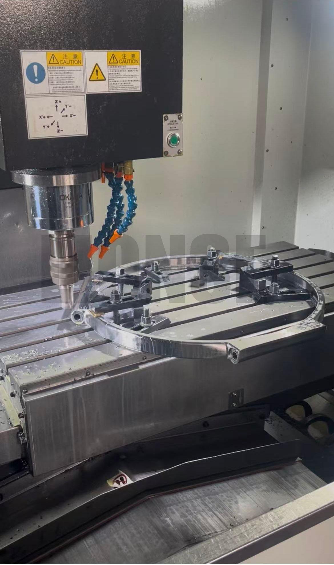 Прилагодени приклучоци за прстен за заклучување со повеќе жлебови од не'рѓосувачки челик со голем отвор